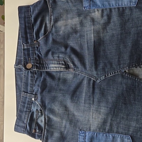 Refashioned Denim Maxi Skirt (M/L) - Picture 4 of 6